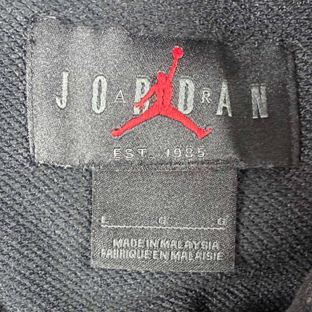 Michael Jordon Black Sleeveless Hoodie with Logo - Picture 8 of 11